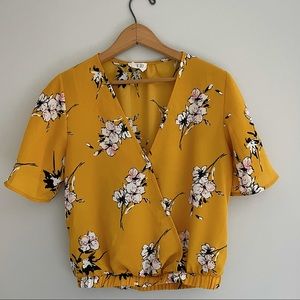 Floral V-Neck Blouse
